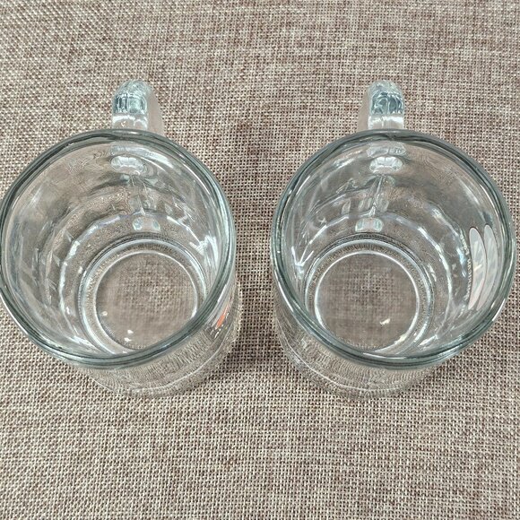 Pair of Vintage A&W All American Food Root Beer Mini Baby Mugs Oval Logo - Picture 4 of 7